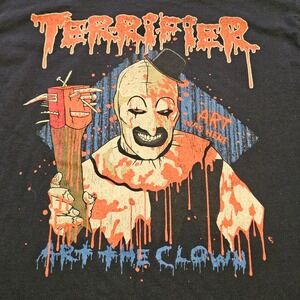 Terrifier 2 Art the Clown Arts Greatest Kills Tour Graphic T-Shirt Black Mens M